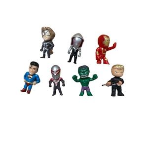 Marvel superhero mini figure set of 7